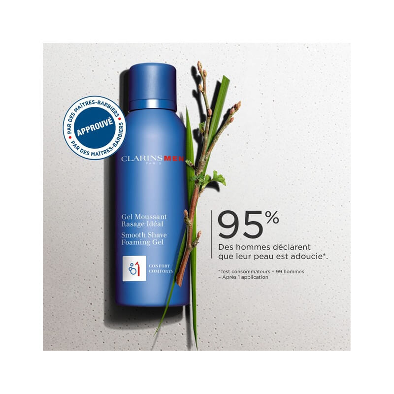 ClarinsMen Gel Moussant Rasage Idéal 4